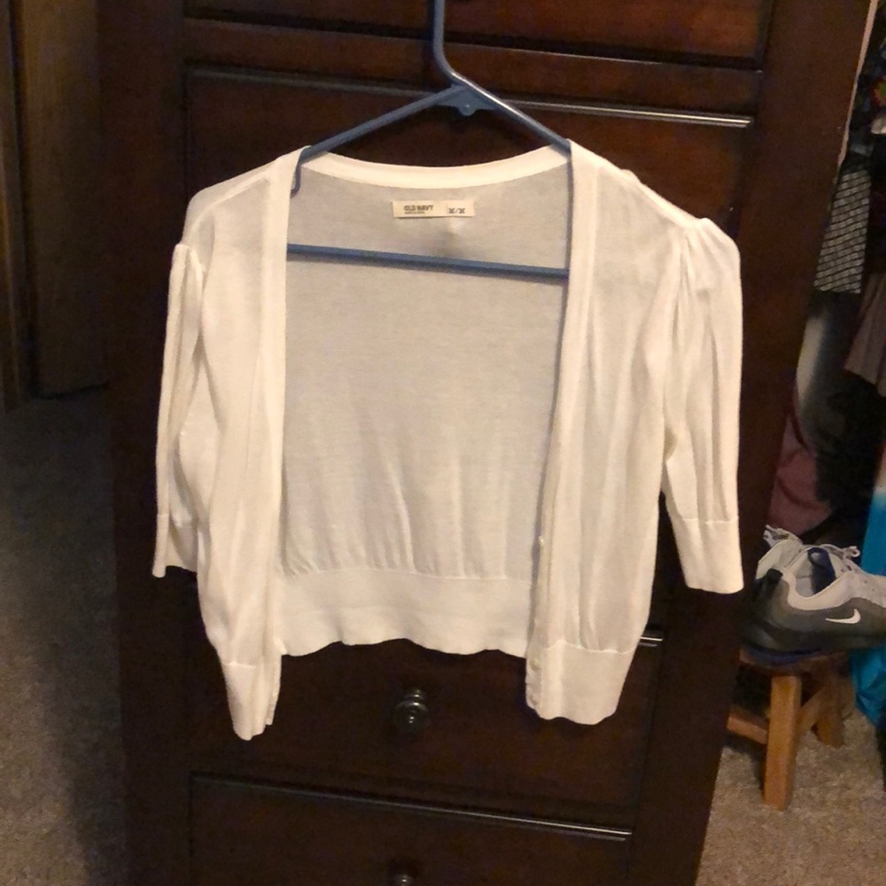 Sweater 1/2 length sleeve crop